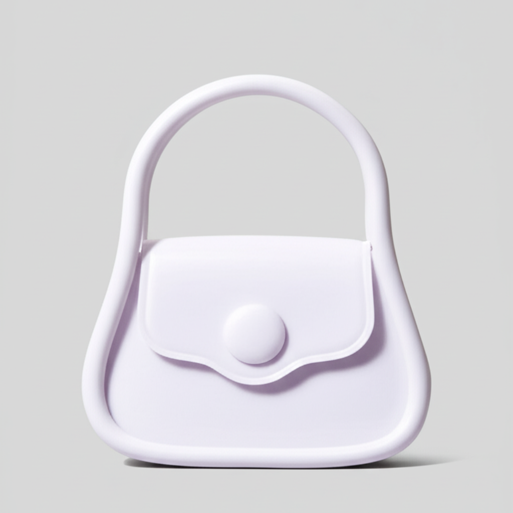 "Silicone Mini Top-Handle Bag"