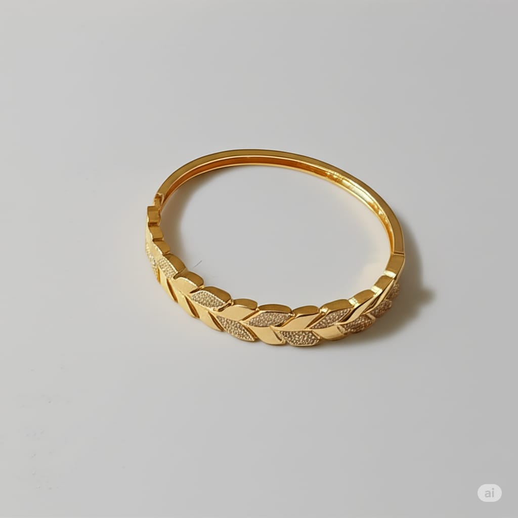 Leaf Stone Gold Bracelet