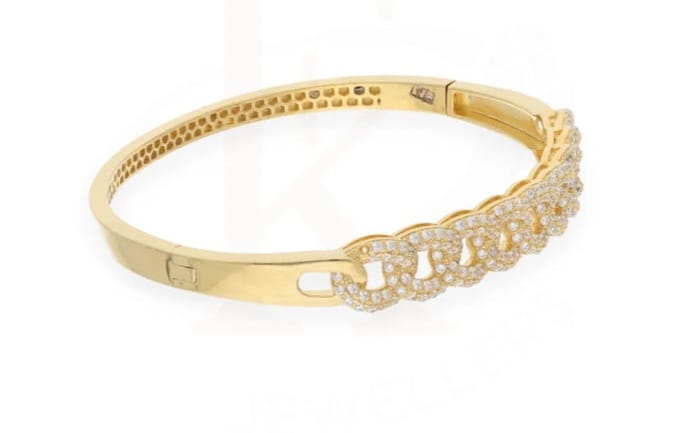 Radiant Chain-Link Stone Bracelet