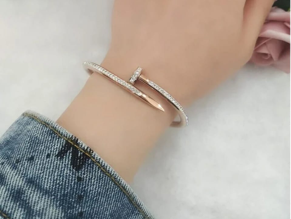 Rose Gold Nail Bracelet