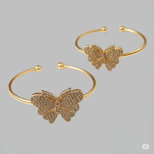 Gold Plated Butterfly Bracelet