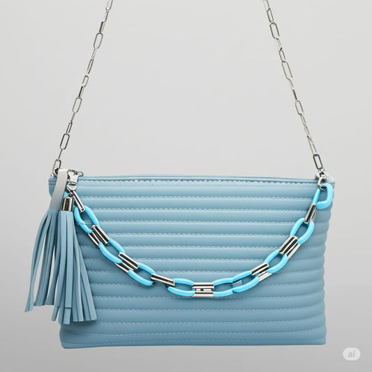 Sea Green Chain Shoulder and Handbag