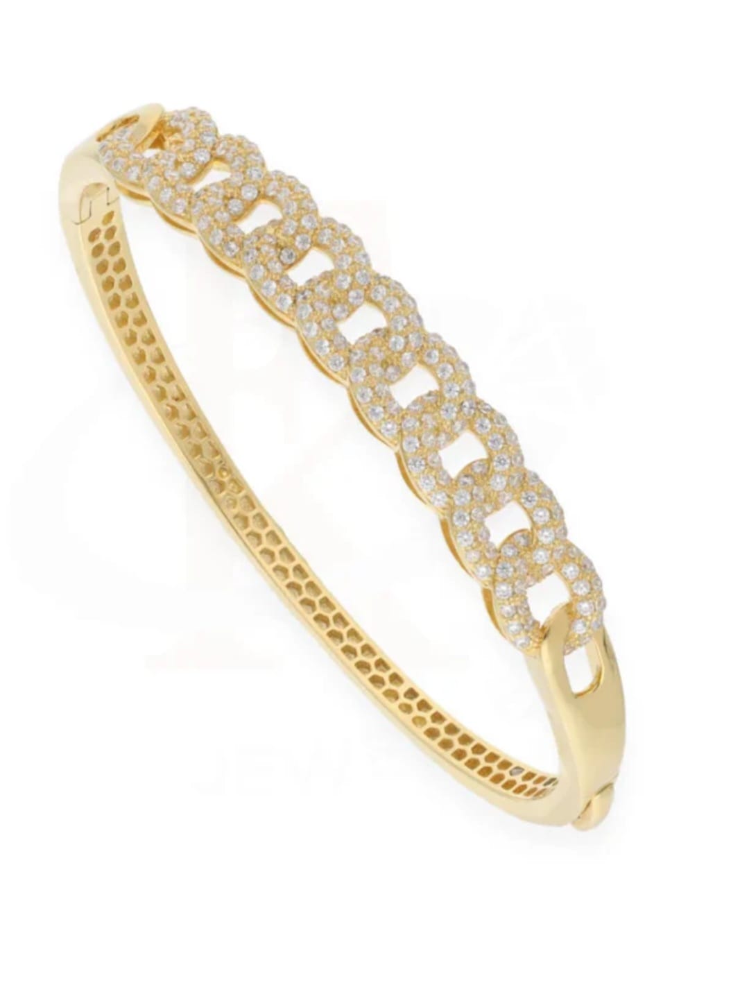 Radiant Chain-Link Stone Bracelet